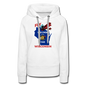 Fly Wisconsin - State Flag - Biplane - Women’s Premium Hoodie - white