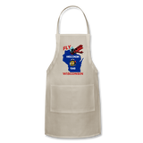 Fly Wisconsin - State Flag - Biplane - Adjustable Apron - natural