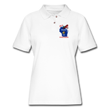 Fly Wisconsin - State Flag - Biplane - Women's Pique Polo Shirt - white