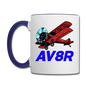 AV8R - Contrast Coffee Mug - white/cobalt blue