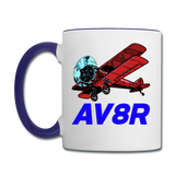 AV8R - Contrast Coffee Mug - white/cobalt blue