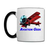 Aviation Geek - Contrast Coffee Mug - white/black