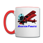 Aviation Fanatic - Contrast Coffee Mug - white/red