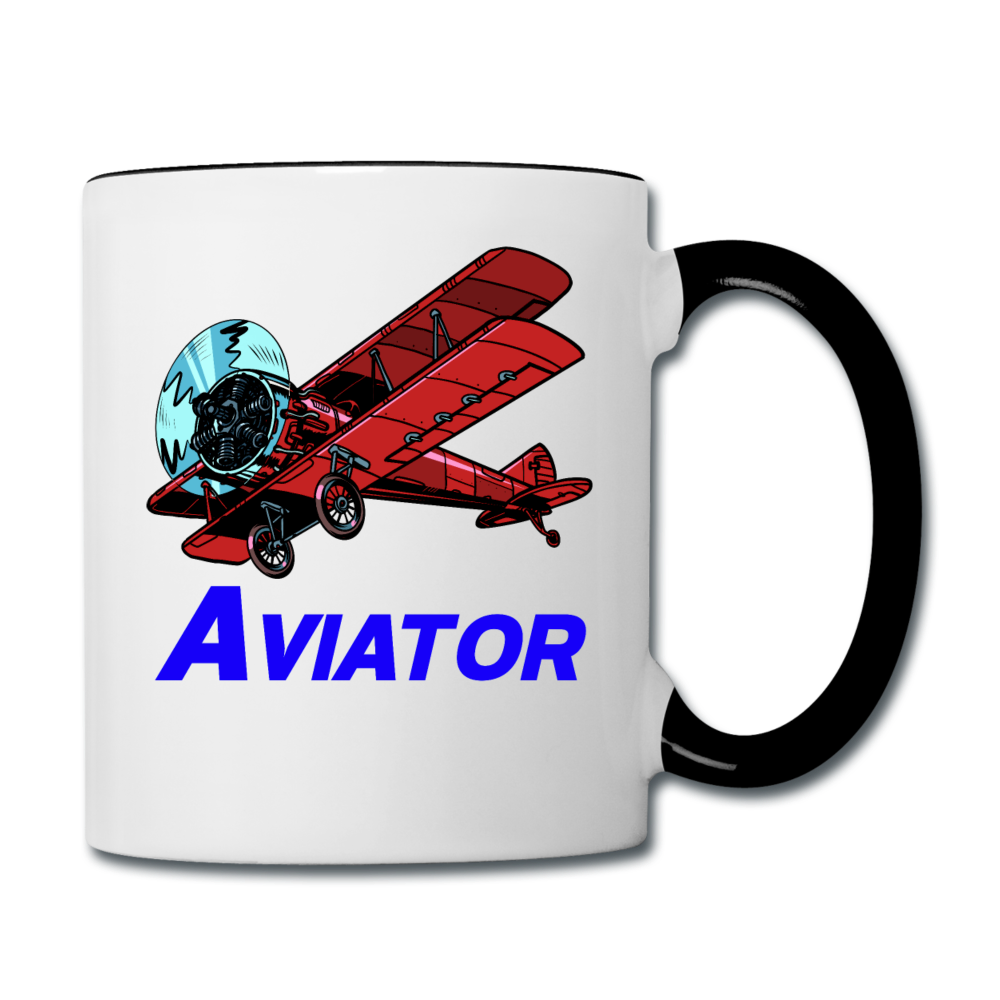 Aviator - Contrast Coffee Mug - white/black