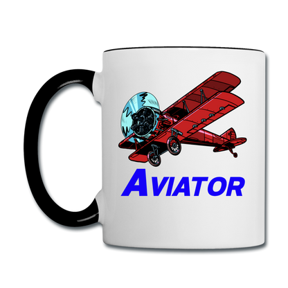 Aviator - Contrast Coffee Mug - white/black