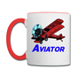 Aviator - Contrast Coffee Mug - white/red