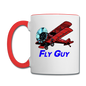 Fly Guy - Contrast Coffee Mug - white/red