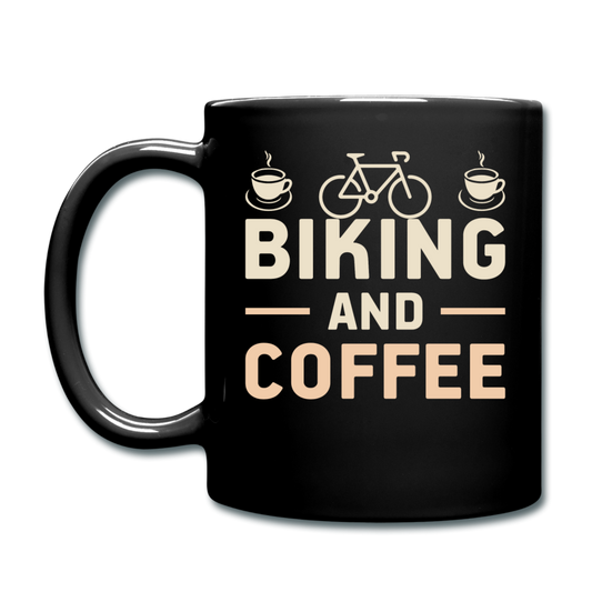 Biking And Coffee - Full Color Mug - black