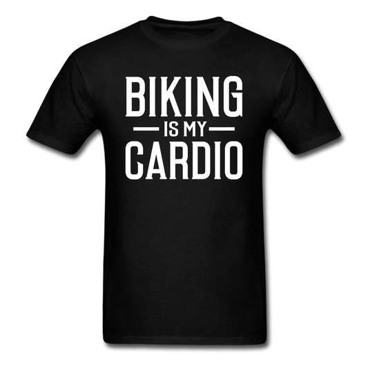 BikingIs My Cardio - White - Unisex Classic T-Shirt - black