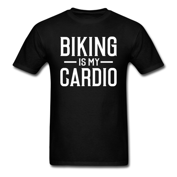 BikingIs My Cardio - White - Unisex Classic T-Shirt - black