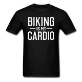 BikingIs My Cardio - White - Unisex Classic T-Shirt - black