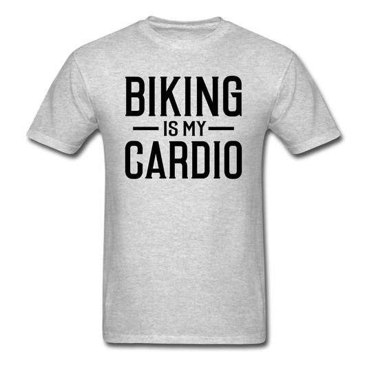 Biking Is My Cardio - Black - Unisex Classic T-Shirt - heather gray