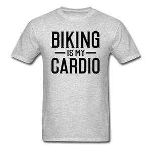 Biking Is My Cardio - Black - Unisex Classic T-Shirt - heather gray