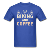 Biking And Coffee - Unisex Classic T-Shirt - royal blue