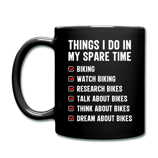 Biking Things To Do - Full Color Mug - black