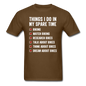 Biking Things To Do - Unisex Classic T-Shirt - brown