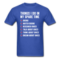 Biking Things To Do - Unisex Classic T-Shirt - royal blue