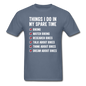 Biking Things To Do - Unisex Classic T-Shirt - denim