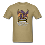 Book Dragon - Unisex Classic T-Shirt - khaki