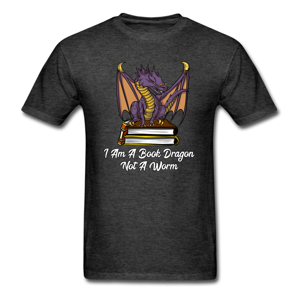 Book Dragon - Unisex Classic T-Shirt - heather black