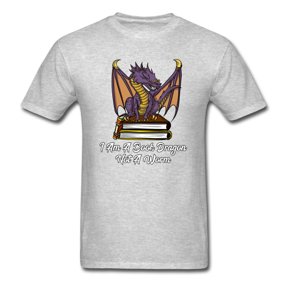 Book Dragon - Unisex Classic T-Shirt - heather gray