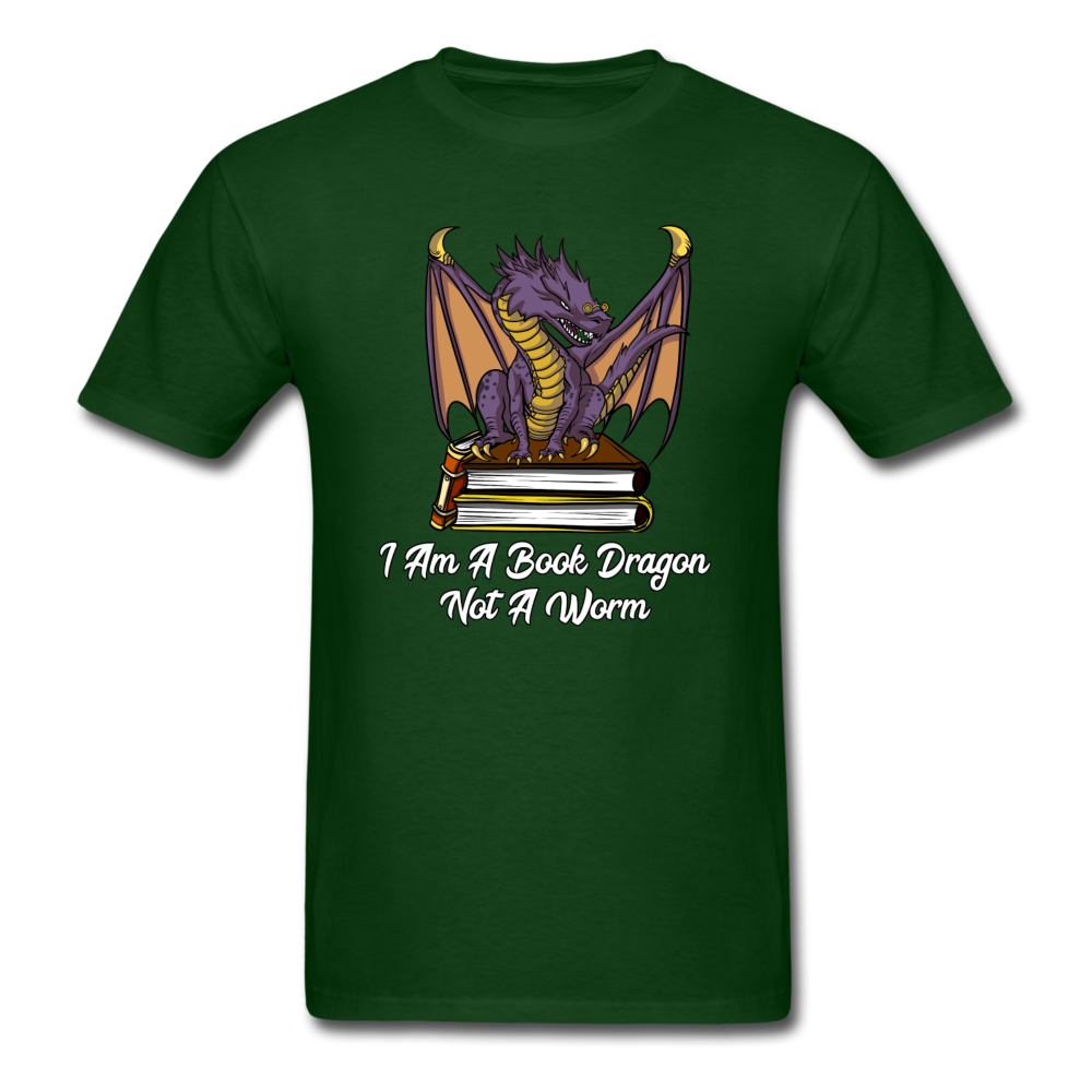 Book Dragon - Unisex Classic T-Shirt - forest green