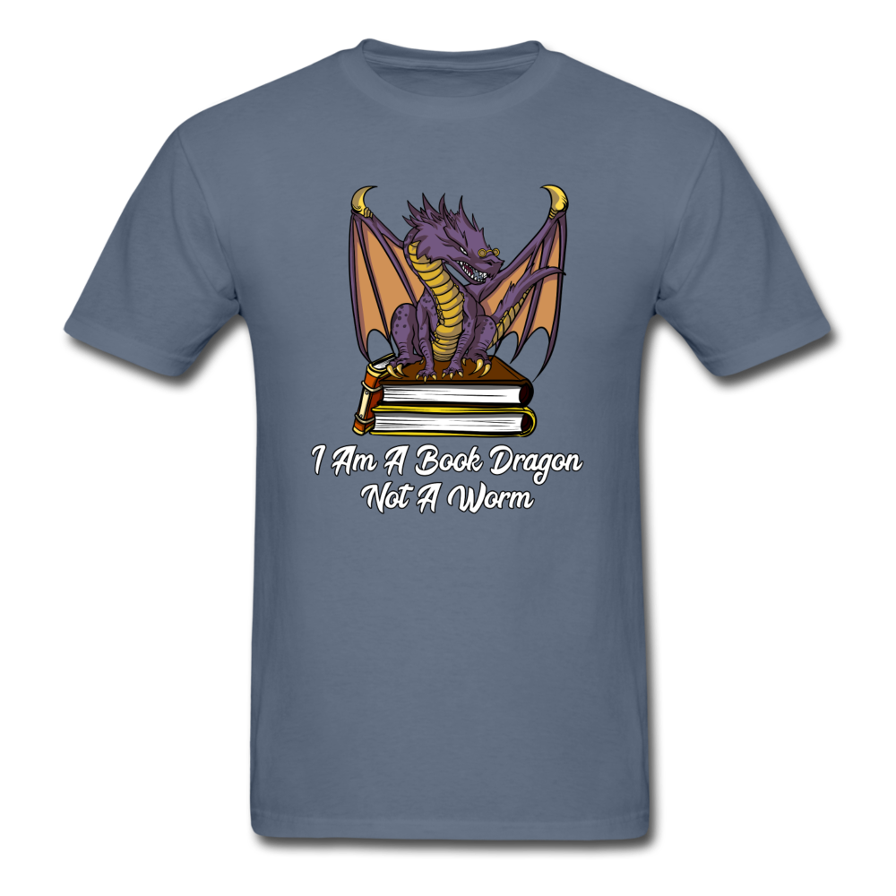 Book Dragon - Unisex Classic T-Shirt - denim