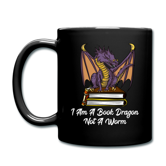 Book Dragon - Full Color Mug - black