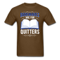 Bookmarks Are For Quitters - Unisex Classic T-Shirt - brown