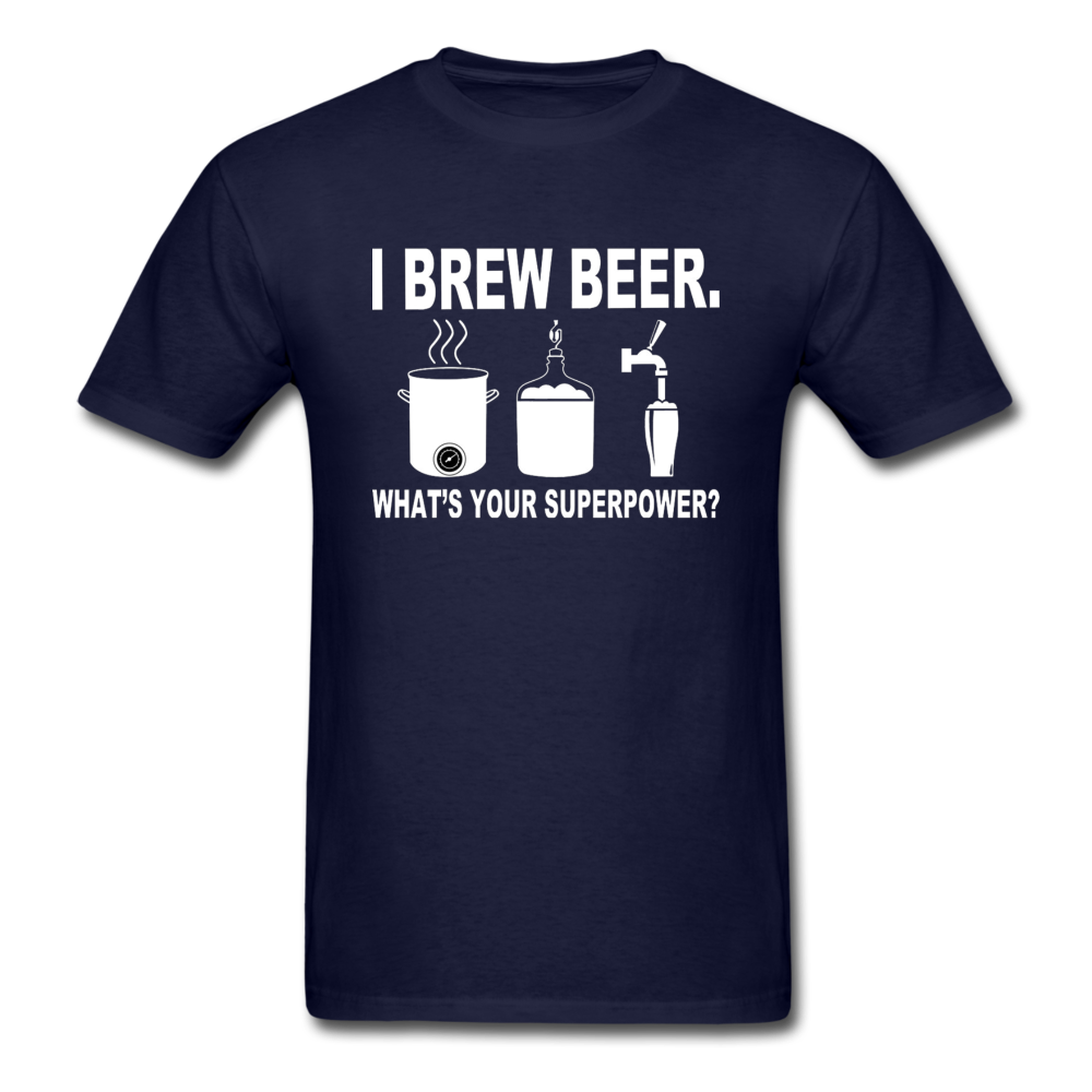 I Brew Beer - Unisex Classic T-Shirt - navy