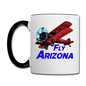 Fly Arizona - Biplane - Contrast Coffee Mug - white/black