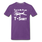 This Is My Plane T-Shirt - Black - Men's Premium T-Shirt - purple