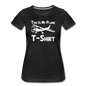 This Is My Plane T-Shirt - Black - Women’s Premium T-Shirt - charcoal grey