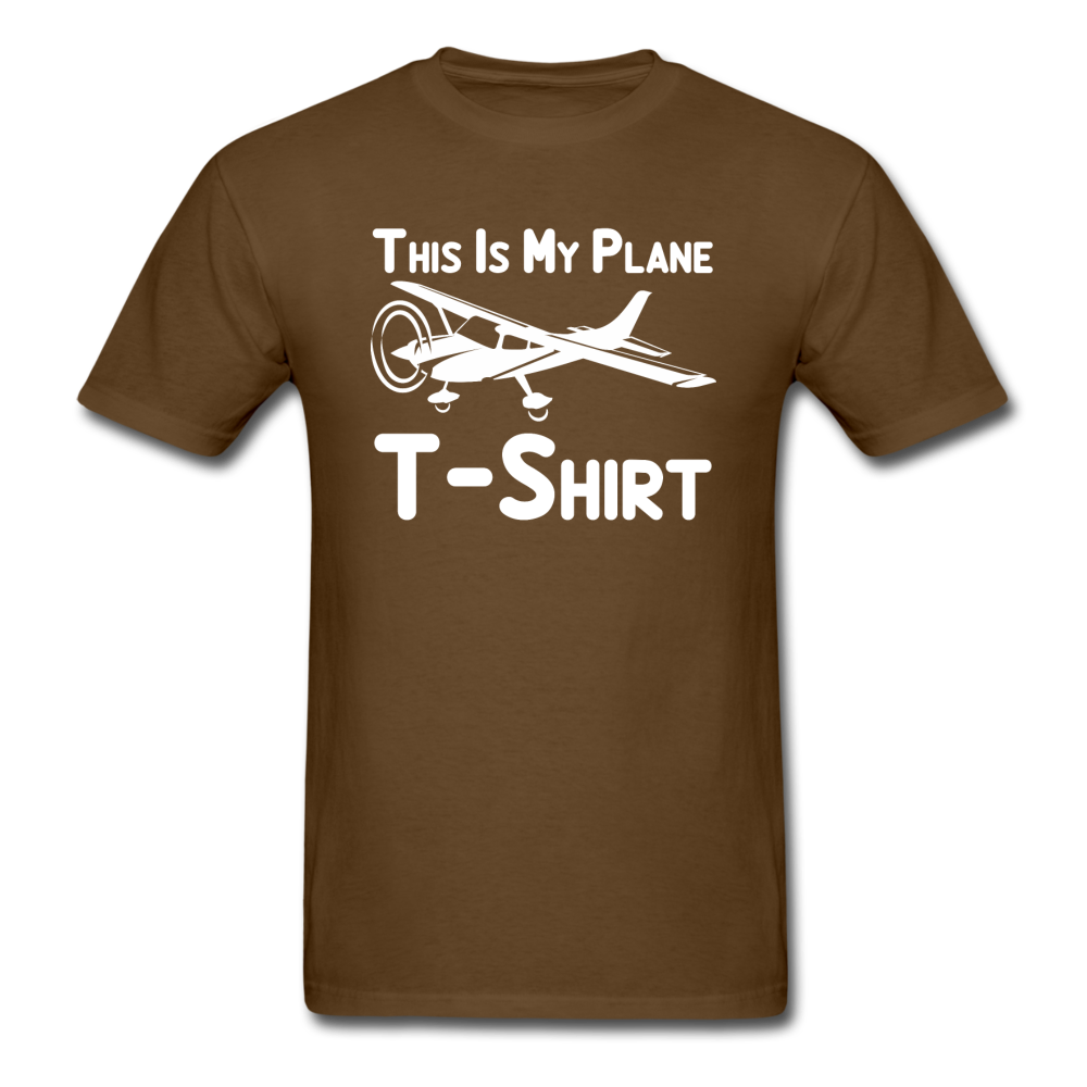 This Is My Plane T-Shirt - Black - Unisex Classic T-Shirt - brown