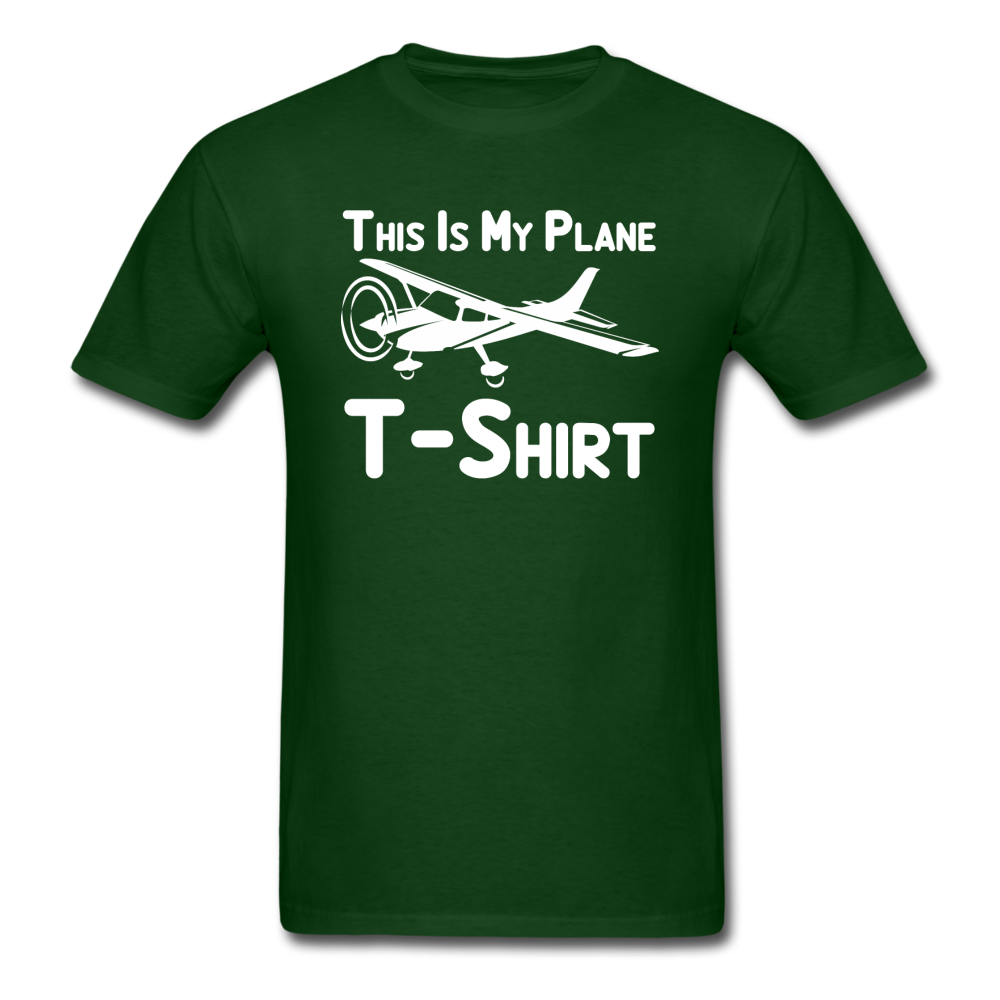 This Is My Plane T-Shirt - Black - Unisex Classic T-Shirt - forest green