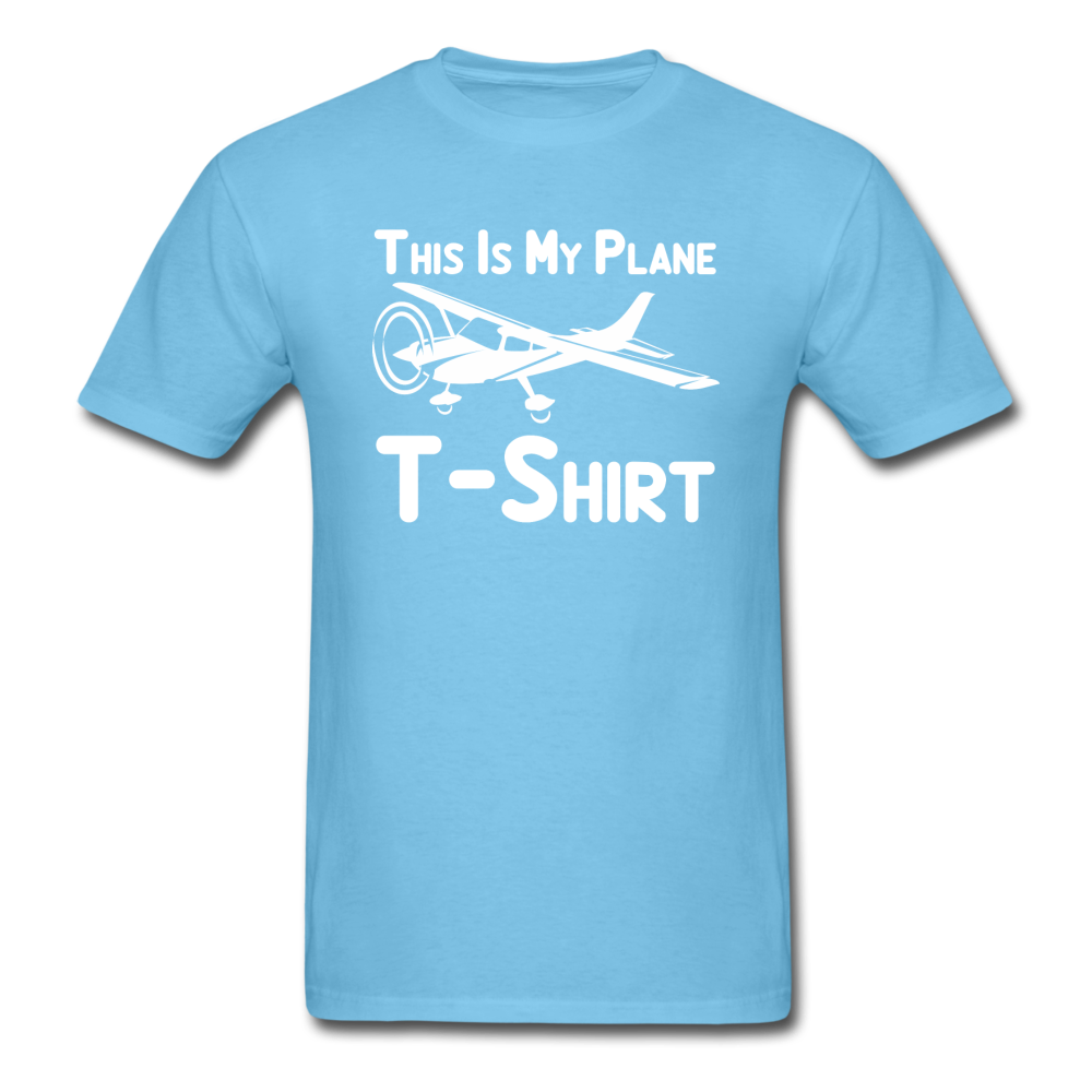 This Is My Plane T-Shirt - Black - Unisex Classic T-Shirt - aquatic blue