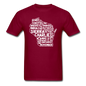 Pilot's Alphabet - Wisconsin - White - Unisex Classic T-Shirt - burgundy