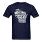 Pilot's Alphabet - Wisconsin - White - Unisex Classic T-Shirt - navy