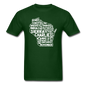 Pilot's Alphabet - Wisconsin - White - Unisex Classic T-Shirt - forest green