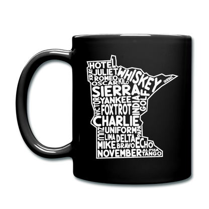 Pilot's Alphabet - Minnesota - White - Full Color Mug - black