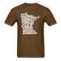 Pilot's Alphabet - Minnesota - White - Unisex Classic T-Shirt - brown