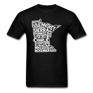 Pilot's Alphabet - Minnesota - White - Unisex Classic T-Shirt - black