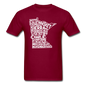 Pilot's Alphabet - Minnesota - White - Unisex Classic T-Shirt - burgundy