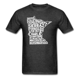 Pilot's Alphabet - Minnesota - White - Unisex Classic T-Shirt - heather black