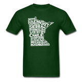 Pilot's Alphabet - Minnesota - White - Unisex Classic T-Shirt - forest green