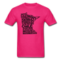 Pilot's Alphabet - Minnesota - Black - Unisex Classic T-Shirt - fuchsia