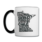 Pilot's Alphabet - Minnesota - Black - Contrast Coffee Mug - white/black