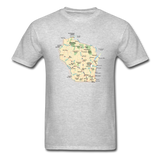 Wisconsin Map - Unisex Classic T-Shirt - heather gray