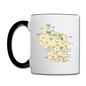 Wisconsin Map - Contrast Coffee Mug - white/black