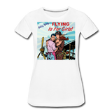 Flying Is For Girls - Women’s Premium T-Shirt - white
